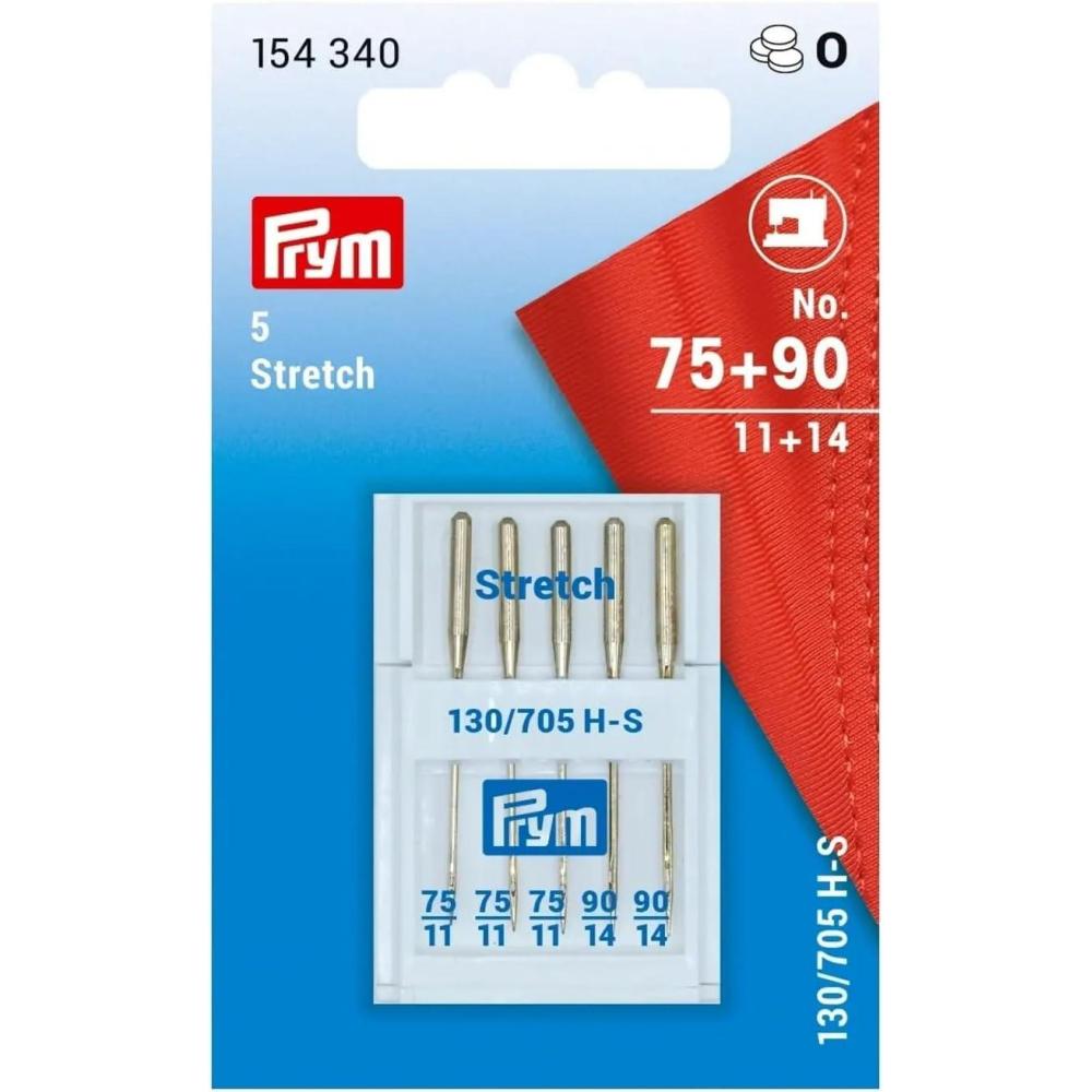 imagePrym Stretch Sewing Machine Needles Sizes 11 amp14 No 75 90 5 PC