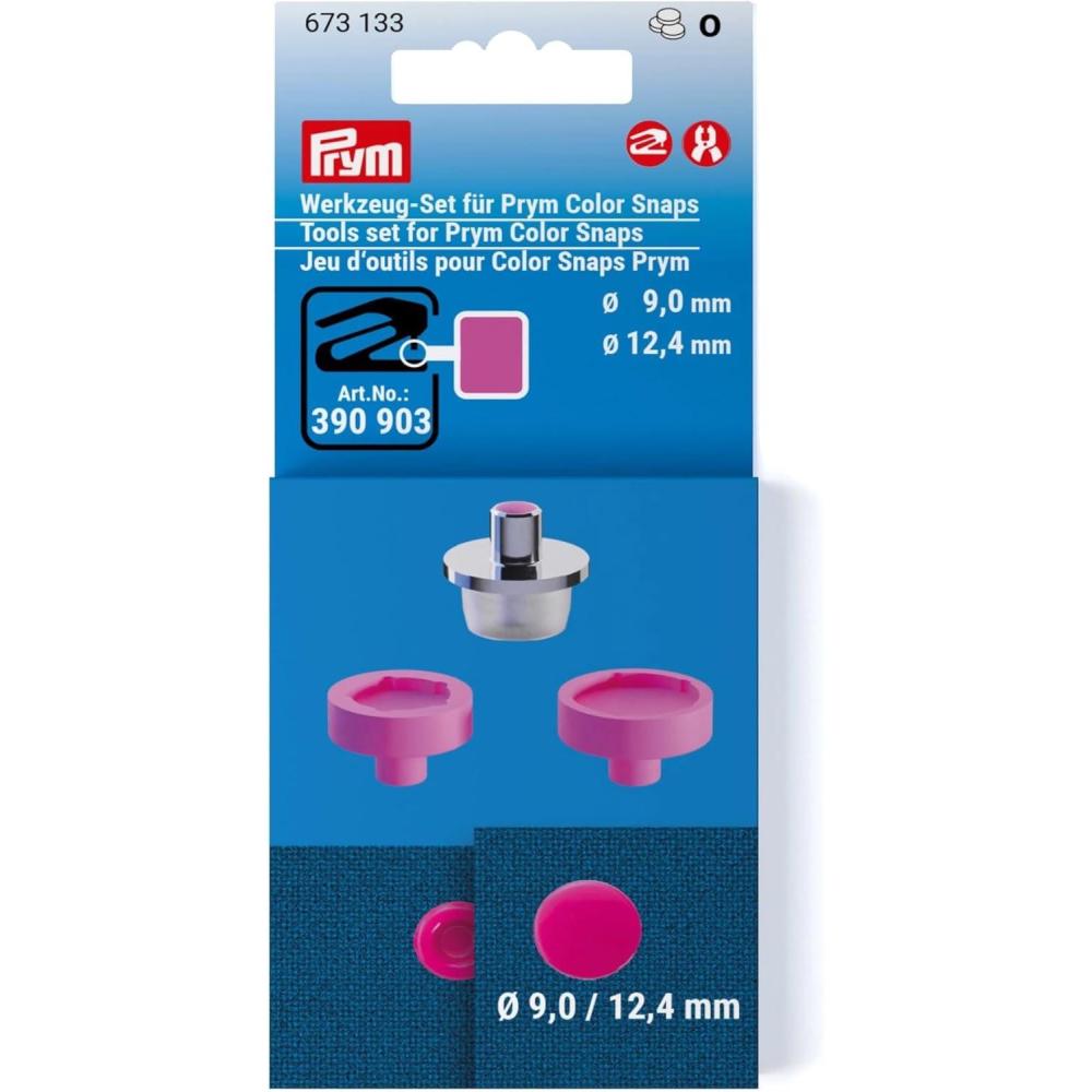 imagePrym Vario Set Color Snaps 9124 mm Fastener Tool Fuchsia 3 Count