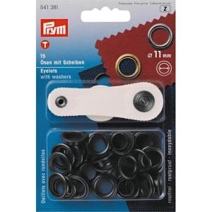 Osculati Prym Eyelets and Washers, Metal, Silver, 14 x 9.3 x 1.8 cm(11 Mm)