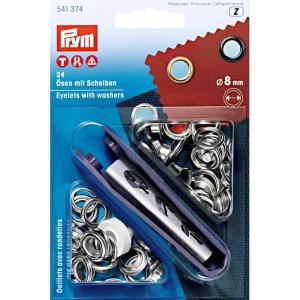 Osculati Prym Eyelets and Washers, Metal, Silver, 14 x 9.3 x 1.8 cm(14.0 x 9.3 x 1.8 cm)