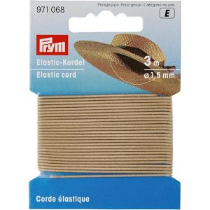 Prym 1.5mm Elastic Cord, Beige, 3 M(Beige)