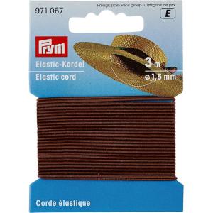 Prym 1.5mm Elastic Cord, Black, 3 M(Brown)