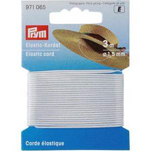Prym 1.5mm Elastic Cord, White, 3 M(blanc  3 m)