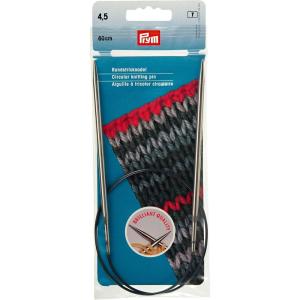 Prym 24″ Circular Brass Knitting Needles, 4mm(US 7 (4.5 mm))
