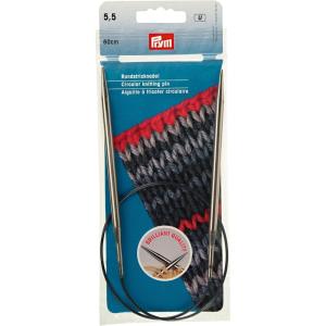 Prym 24″ Circular Brass Knitting Needles, 4mm(US 9 (5.5 mm))