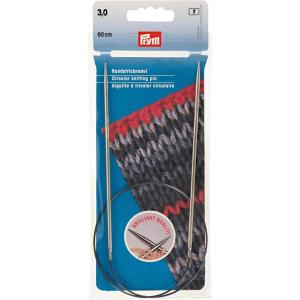 Prym 24″ Circular Brass Knitting Needles, 4mm(Us 2.5 (3 Mm))