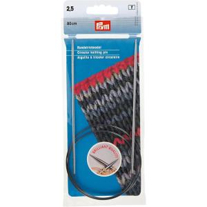 Prym 32″ Circular Brass Knitting Needles, 3.5mm(US 1.5 (2.5 mm))