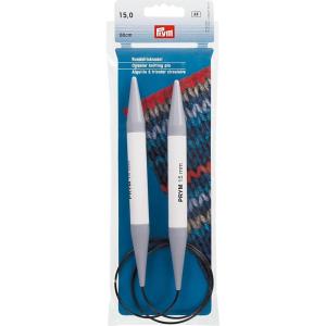 Prym 32″ Circular Plastic Knitting Needles, 12mm(Us 19 (15 Mm))
