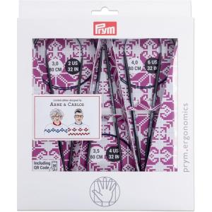 Prym 32″ Limited Edition Arne & Carlos Circular Knitting Needles Set, Carbon, 3 Count
