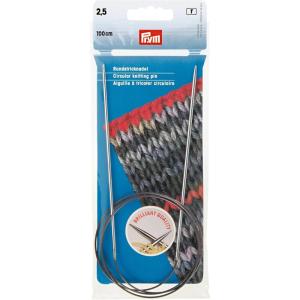Prym 40″ Circular Brass Knitting Needles, 5.5mm(2.5mm)