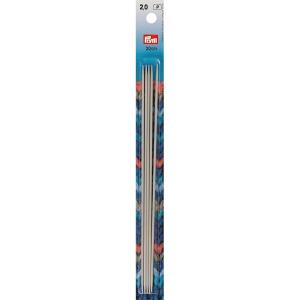 Prym 8″ Double Point Aluminum Knitting Needles, 2mm(US 0 (2 mm))