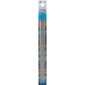 Prym 8″ Double Point Aluminum Knitting Needles, 2mm(US 1.5 (2.5 mm))