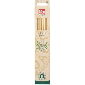 Prym 8″ Double Point Knitting Needles, Bamboo, US 13 (9mm)(US 10 (6 mm))
