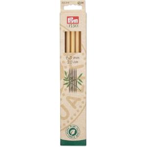 Prym 8″ Double Point Knitting Needles, Bamboo, US 13 (9mm)(US 11 (8 mm))