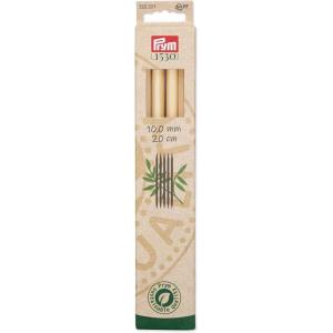 Prym 8″ Double Point Knitting Needles, Bamboo, US 13 (9mm)(US 15 (10 mm))