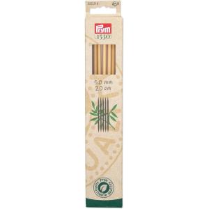 Prym 8″ Double Point Knitting Needles, Bamboo, US 13 (9mm)(US 8 (5 mm))