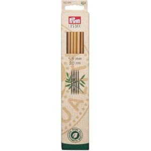 Prym 8″ Double Point Knitting Needles, Bamboo, US 13 (9mm)(US 9 (5.5 mm))
