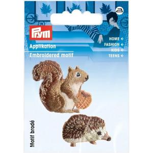 Prym Applique, Owl, 1 pc(Hedgehog & Squirrel)