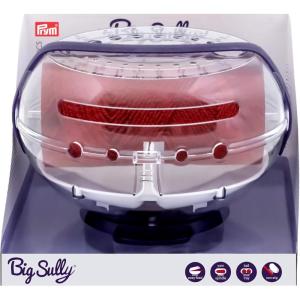 Prym Big Sully Travel Yarn Holder for Knitting & Crochet, Prevents Tangles with 6 Yarn Channels, Needle Gauge, Yarn Spindle, Non-Slip Base & Hidden Storage