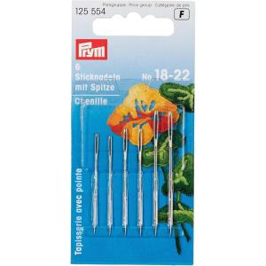Prym Chenille Needles, No. 18-22, 6 PC