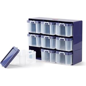 Prym, Clear, 9 Compartments Organizer Box, Multicoloured