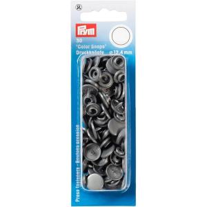 Prym Color Snaps 12.4 mm Black 30pc(Silver Grey)