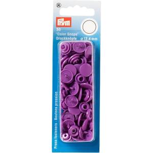 Prym Color Snaps 12.4 mm Gold 30pc(Purple)