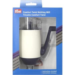 Prym Comfort Twist Cord Tubes Knitting Mill, Alabaster White/Purple Small