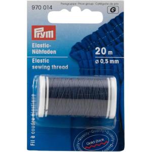 Prym Elastic Sewing Thread, Navy Blue, 22 YD (20 M)