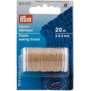 Prym Elastic Sewing Thread, Sand, 22 YD (20 M)(Sand)