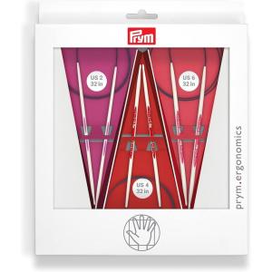 Prym Ergonomics 32″ Circular Knitting Needles Set, Size US 2, 4 & 6
