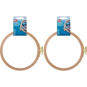 Prym Frame, Beechwood, 16cm Embroidery Hoop, Beige(16cm (Pack of 2))