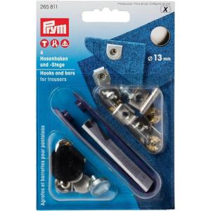 Prym Hooks & Bars for Trousers 13 mm Brass 4 pcs