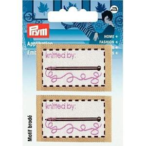 Prym Iron On Embroidered Label Motif Applique Knitted by – Each