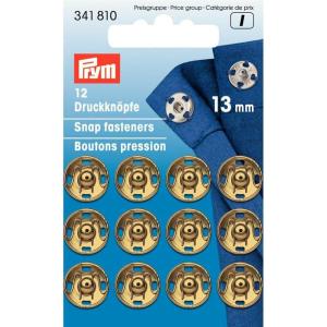 Prym Snap Fasteners, 30mm, Antique Brass(Gold)