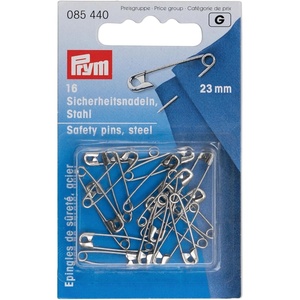 Prym Safety Pins, 23mm, Silver, 16 pc(Silver)