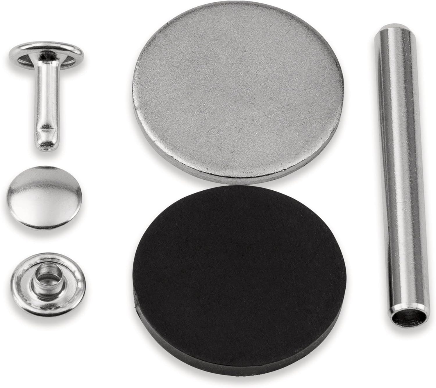 imagePrym 9 mm 12 pcs Tubular Rivets Silver Count