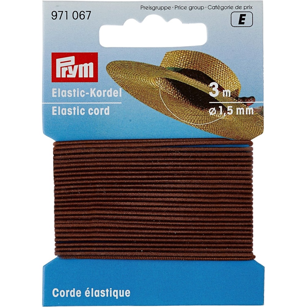 imagePrym Elastic Cord 25 mm Red 25 mmBrown