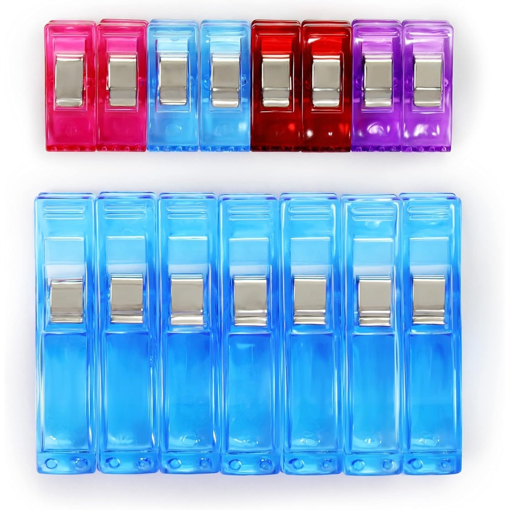 imagePrym Love 15 pc Mixed Fabric Clips Multicolor 15 Pack 60104