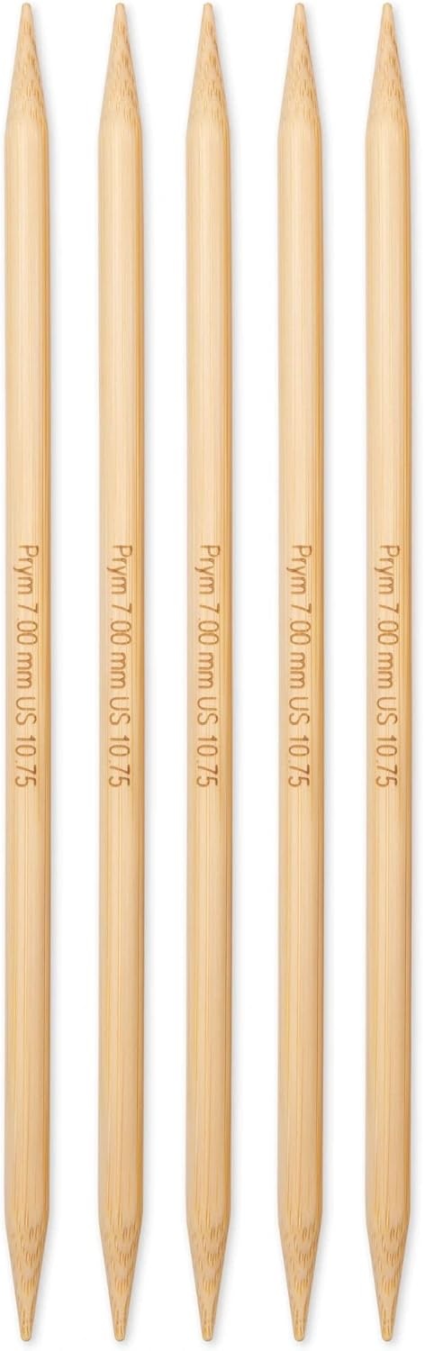 imagePrym 8 Double Point Knitting Needles Bamboo US 0 2mm7 mm