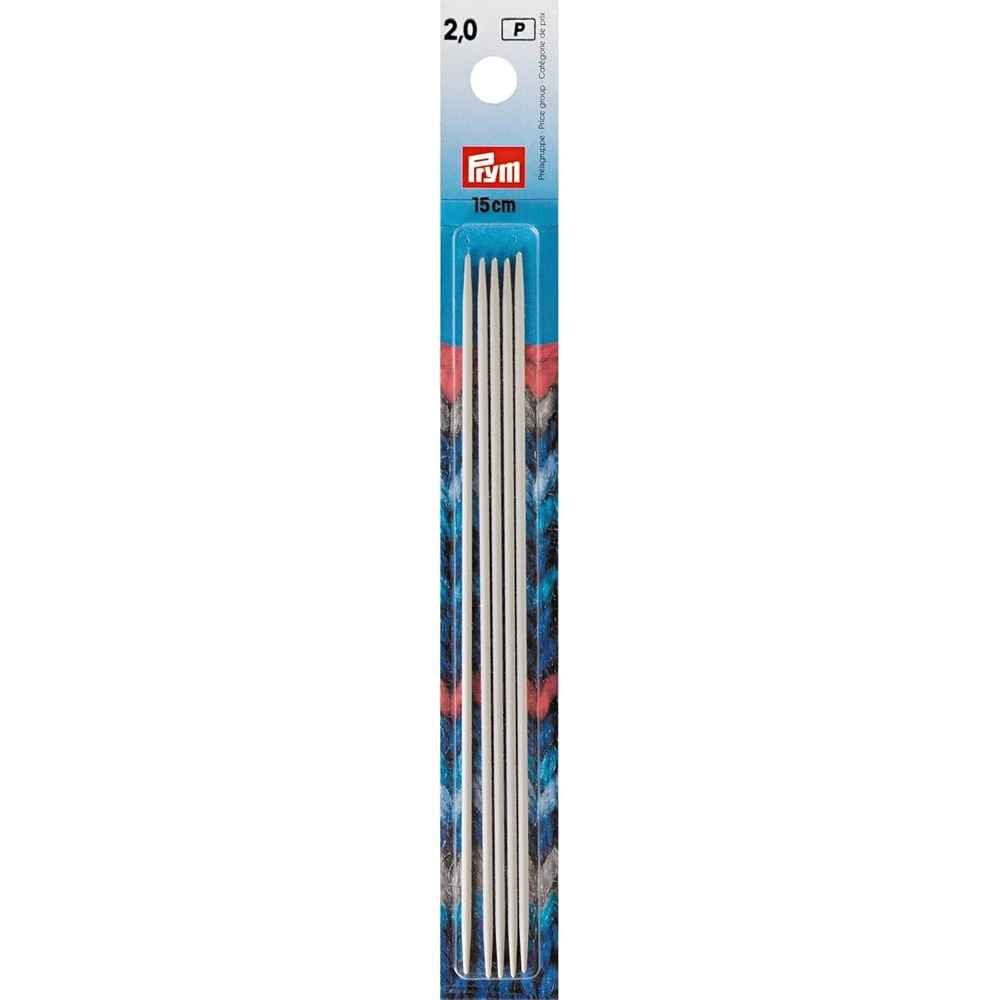 imagePrym 6 Double Point Aluminum Knitting Needles 2mmUS 0 2 mm