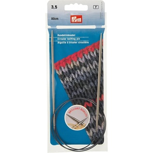 Prym 32″ Circular Brass Knitting Needles, 2mm(US 4 (3.5 mm))