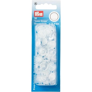 Prym Color Snaps 12.4 mm Transparent Shiny 30pc