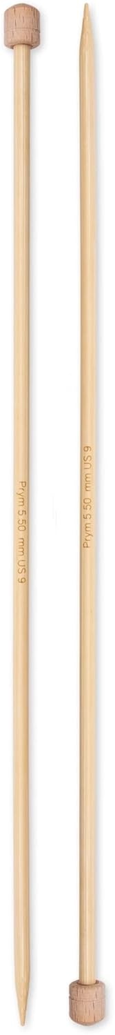 image:imagePrym 13 Single Point Knitting Needles Bamboo US 9 55mmUS 9 55 mm