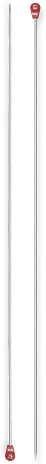 image:imagePrym 16 Single Point Aluminum Knitting Needles 3mmUS 15 25 mm