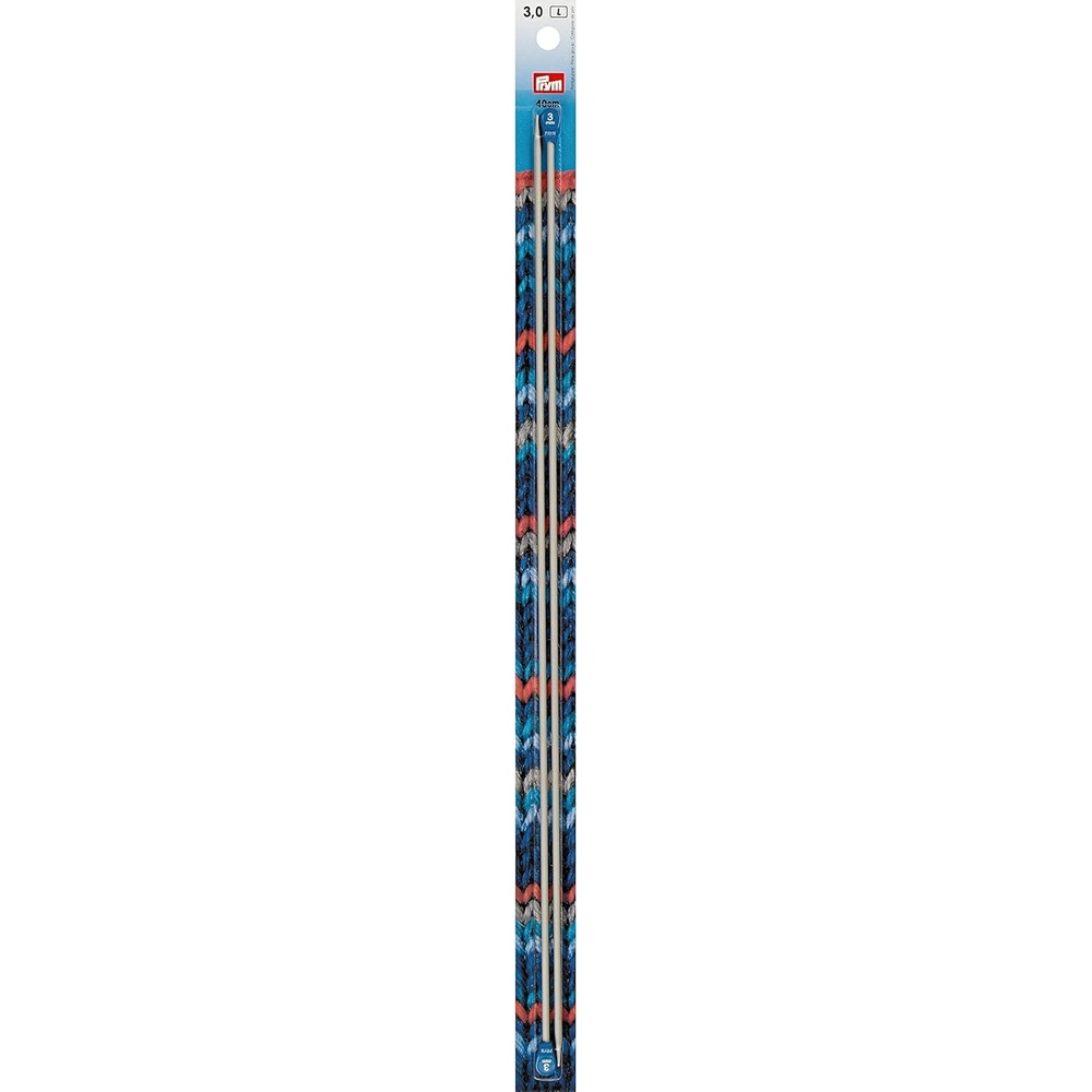 image:imagePrym 16 Single Point Aluminum Knitting Needles 3mmUS 25 3 mm
