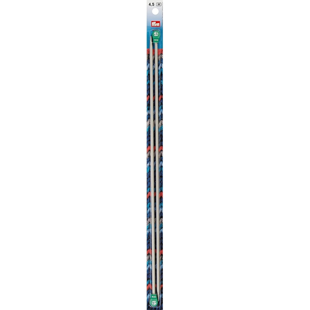 image:imagePrym 16 Single Point Aluminum Knitting Needles 3mmUS 7 45 mm