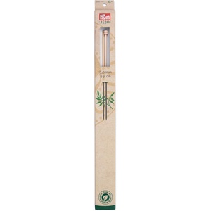 Prym 13″ Single Point Knitting Needles, Bamboo, US 9 (5.5mm)(US 2.5 (3 mm))