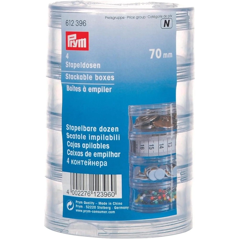 image:imagePrym Stackable Boxes Clear 4 Compartments