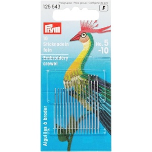 Prym Crewel Needles, No. 5-10, 16 PC(10.9 x 4.9 x 0.02 cm)